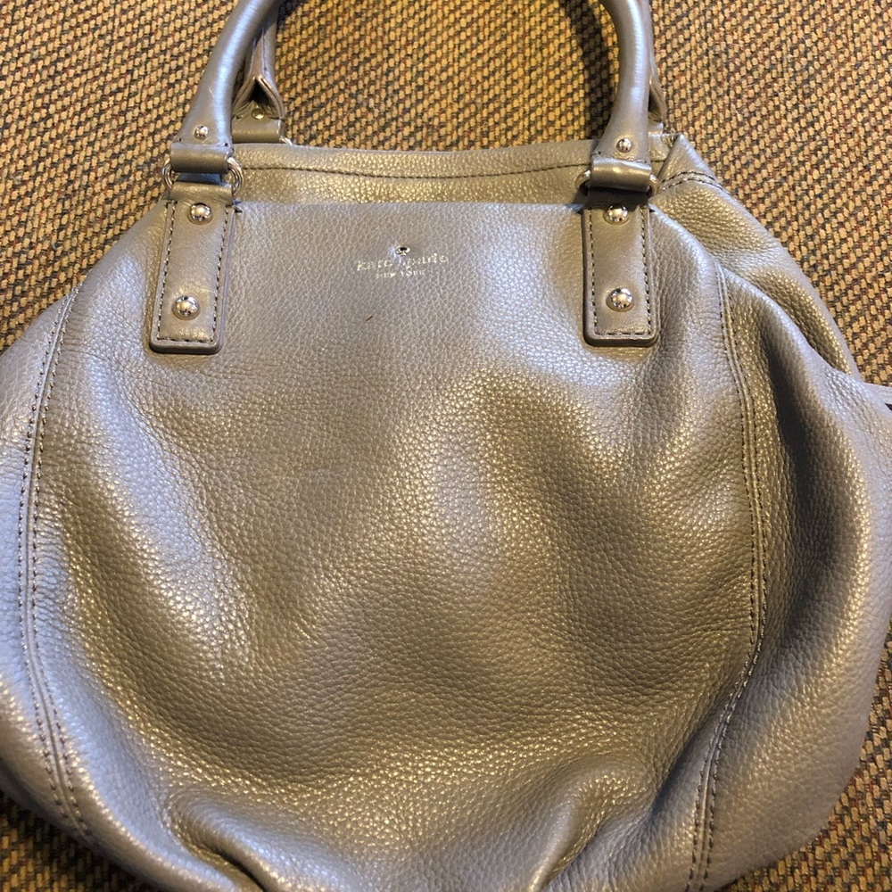 Kate Spade Gray Leather Handbag